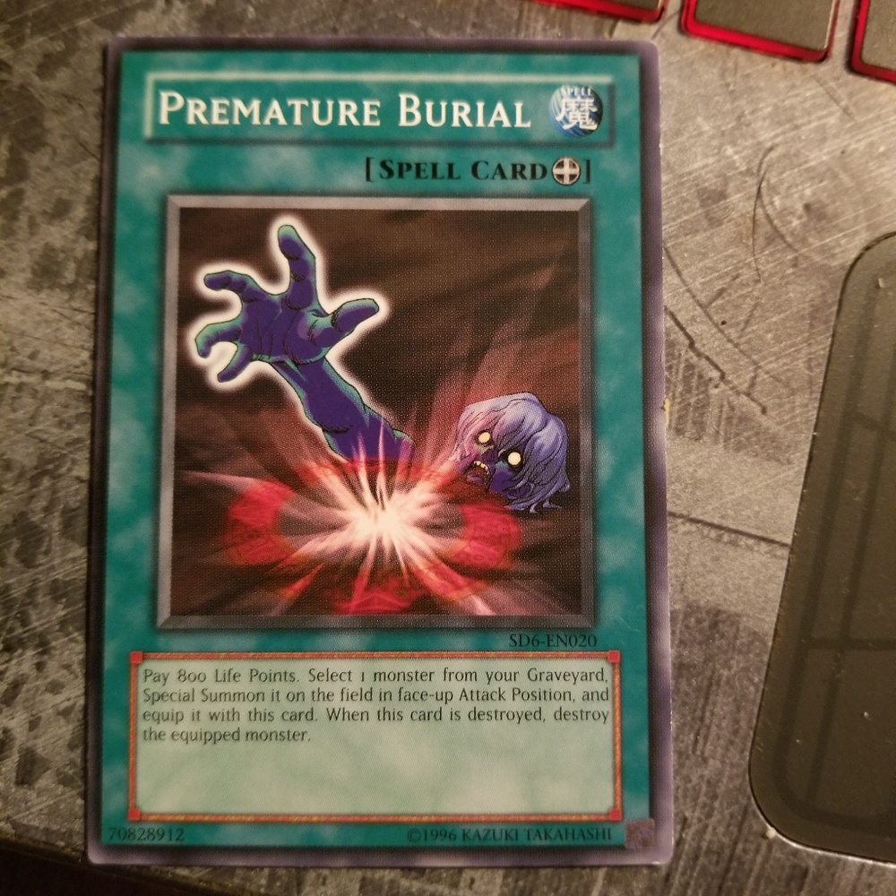 Premature burial yugioh card